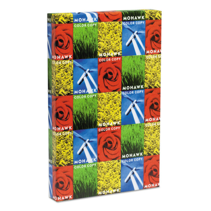 Mohawk Color Copy Recycled Paper, 94 Bright, 28 lb Bond Weight, 11 x 17, PC White, 500/Ream (MOW54302)