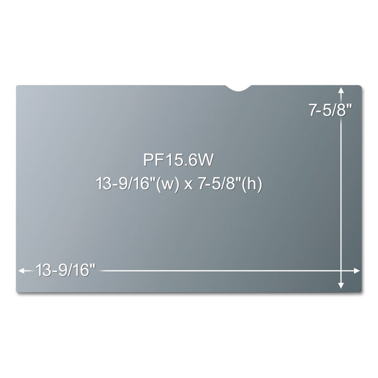 3M Antiglare Frameless Filter for 15.6" Widescreen Laptop, 16:9 Aspect Ratio (MMMAG156W9)