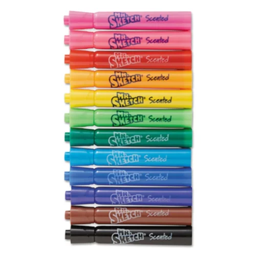 Mr. Sketch Scented Watercolor Marker Classroom Set, Broad Chisel Tip, Assorted Colors, 192/Set (SAN1905311)