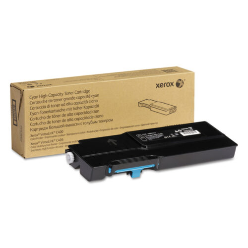 Xerox 106R03514 High-Yield Toner, 4,800 Page-Yield, Cyan (XER106R03514)