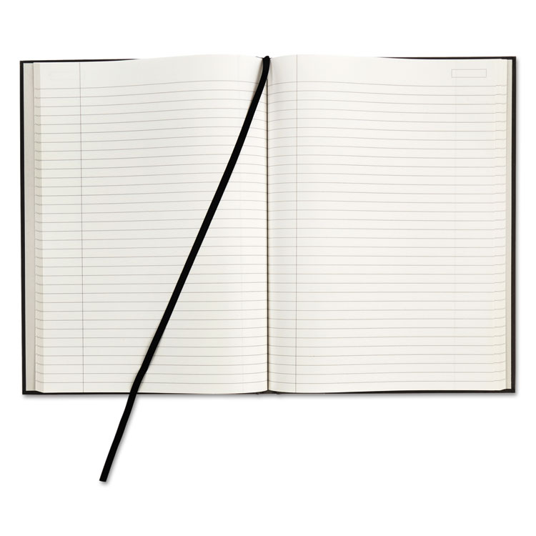 Royal Royale Casebound Business Notebooks, 1-Subject, Medium/College Rule, Black/Gray Cover, (96) 11.75 x 8.25 Sheets (TOP25232)