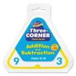 TREND Three-Corner Flash Cards, Addition/Subtraction, 5.5 x 5.5, 48/Set (TEPT1670)
