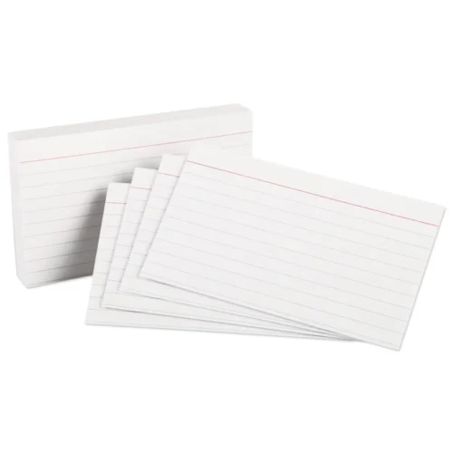 Oxford Ruled Index Cards, 3 x 5, White, 100/Pack (OXF31)