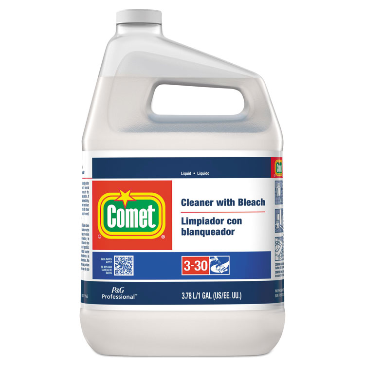 Comet Cleaner with Bleach, Liquid, One Gallon Bottle, 3/Carton (PGC02291CT)