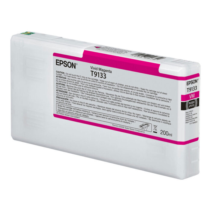 Epson T913300 (T913) UltraChrome HDX Ink, 200 mL, Magenta (EPST913300)