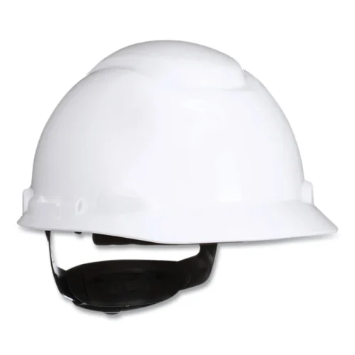 3M SecureFit Hard Hat with Uvicator, Four-Point Ratchet Suspension, White (MMMH701SFRUV)