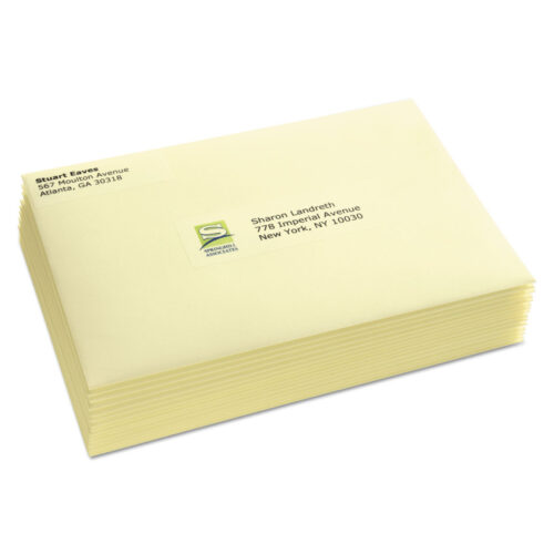 Avery Matte Clear Easy Peel Mailing Labels w/ Sure Feed Technology, Laser Printers, 1.33 x 4, Clear, 14/Sheet, 50 Sheets/Box (AVE5662)