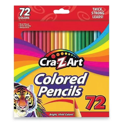Cra-Z-Art Colored Pencils, 72 Assorted Lead and Barrel Colors, 72/Box (CZA1040224)