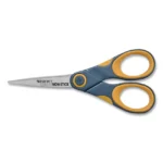 Westcott Non-Stick Titanium Bonded Scissors, 5" Long, Straight Gray/Orange Handle (WTC14881)