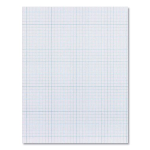 Ampad Quadrille Pads, Cross-Section Quadrille Rule (10 sq/in, 1 sq/in), 40 White (Standard 15 lb Bond) 8.5 x 11 Sheets (AMP22026)