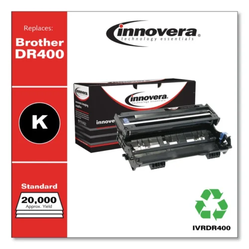 Innovera Remanufactured Black Drum Unit, Replacement for DR400, 20,000 Page-Yield (IVRDR400)