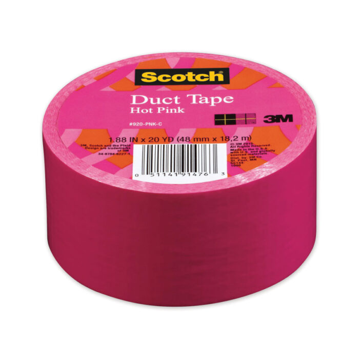 Scotch Duct Tape, 1.88" x 20 yds, Hot Pink (MMM70005058170)