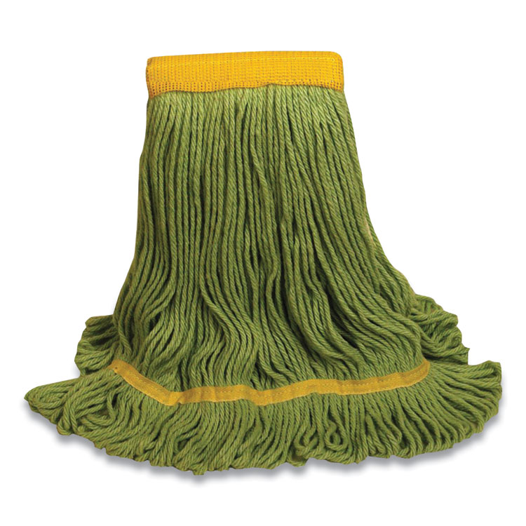 O'Dell 1200 Series Mop Head, PET, Large, 5" Headband, Green (ODC1200LGR)
