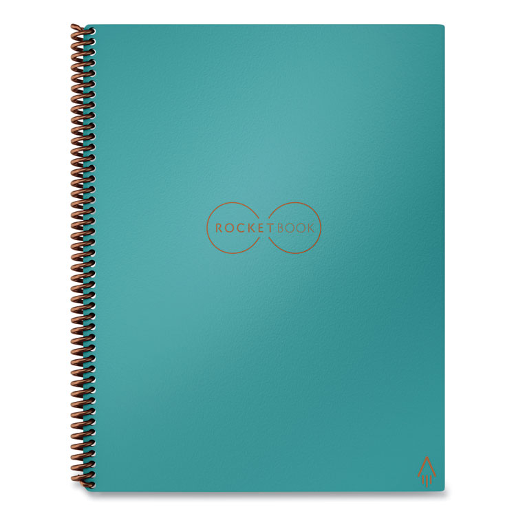 Rocketbook Core Smart Notebook, Dotted Rule, Neptune Teal Cover, (16) 11 x 8.5 Sheets (RKBEVRLRCCE)