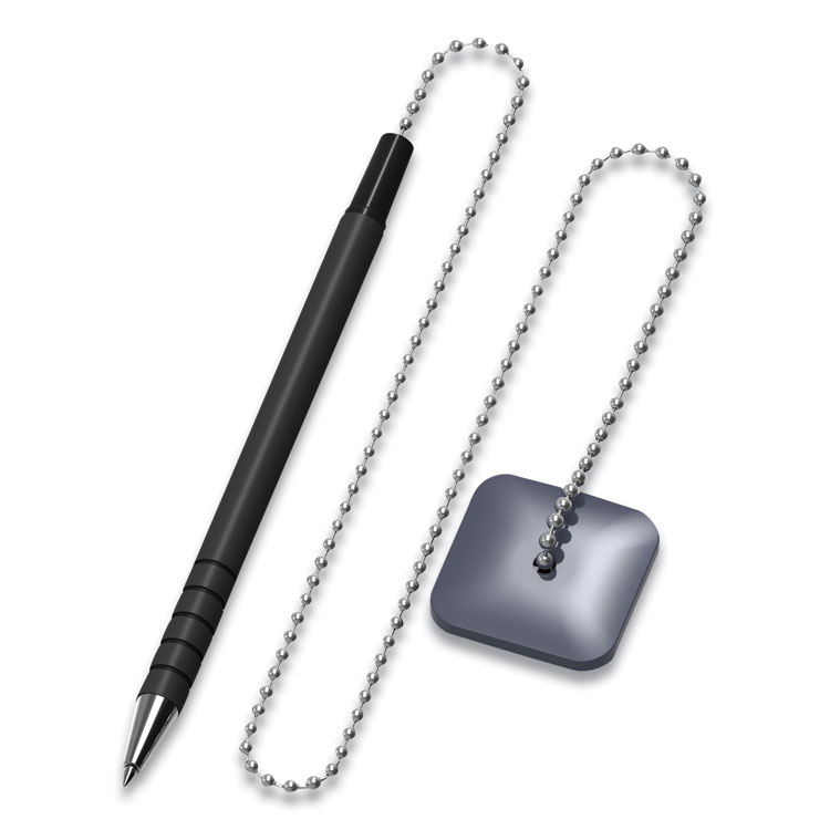 Universal Ballpoint Counter Pen, Medium 0.7 mm, Black Ink, Black Barrel (UNV15625)