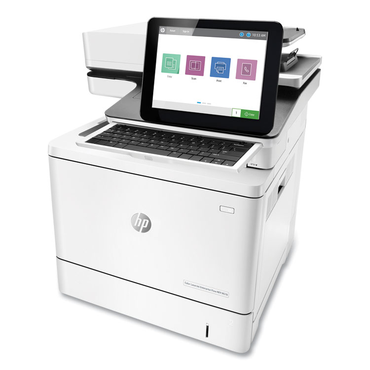 HP LaserJet Enterprise Flow MFP M578z Wireless Multifunction Printer, Copy/Fax/Print/Scan (HEW7ZU88A)
