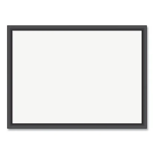 U Brands Magnetic Dry Erase Board with Wood Frame, 23 x 17, White Surface, Black Frame (UBR307U0001)