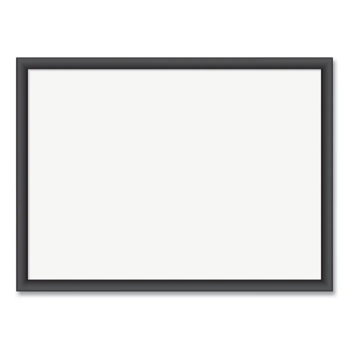 U Brands Magnetic Dry Erase Board with Wood Frame, 23 x 17, White Surface, Black Frame (UBR307U0001)