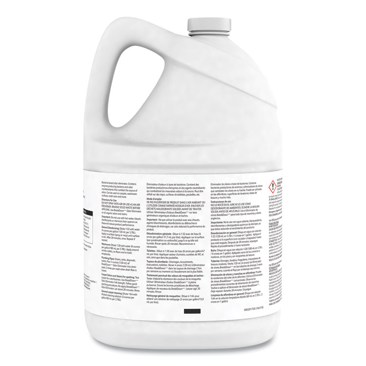 DVO94291110 - Diversey Breakdown Odor Eliminator, Fresh Scent, Liquid, 1 gal Bottle (DVO94291110) - Image 2