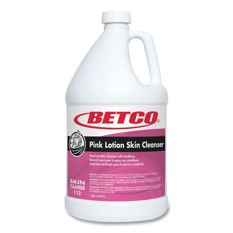 Pink Lotion Skin Cleanser Refill, Clean Bouquet Scent, 1 gal, 4/Carton (BET1120400)