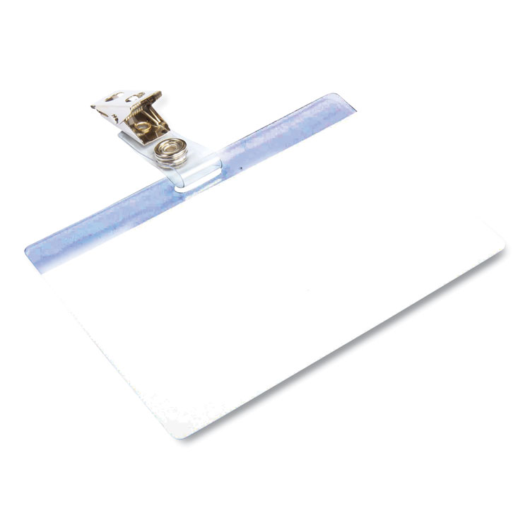 SICURIX Self Laminating Badge Holder, Horizontal, 3.5 x 2.25, Clear, 25/Pack (SRXBAU62916)