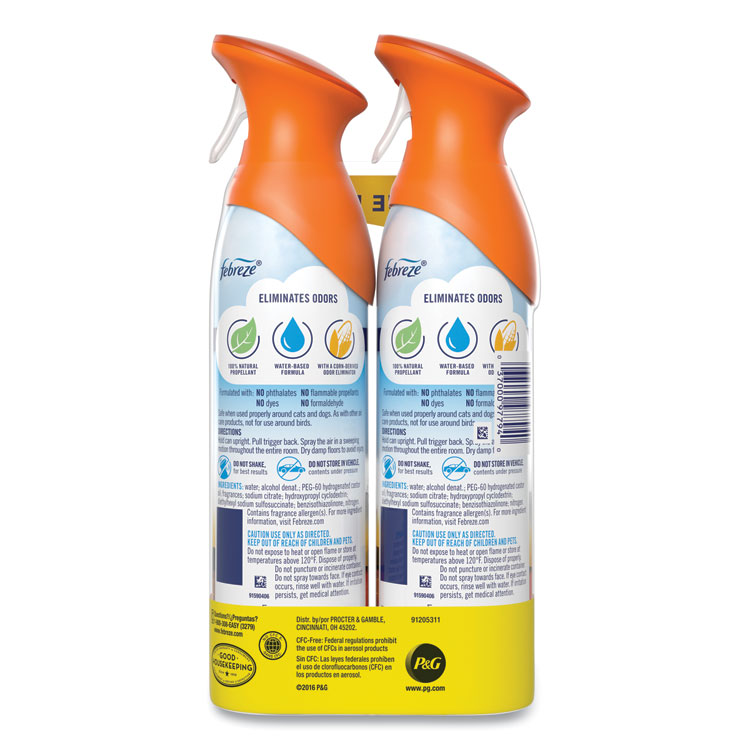 Febreze AIR, Hawaiian Aloha, 8.8 oz Aerosol Spray, 2/Pack, 6 Packs/Carton (PGC97794)