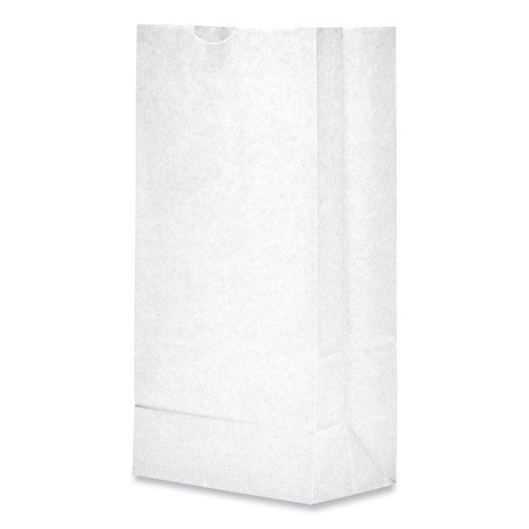 General Grocery Paper Bags, #8 Size, 6.13" x 4.17" x 12.44", White, 500/Bundle (BAGGW8500)