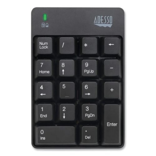 Adesso WKB6010UB Wireless 18-Key Numeric USB Keypad, Black (ADEWKB6010UB)