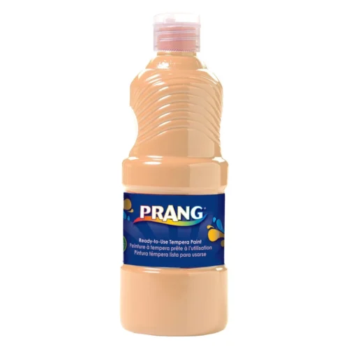 Prang Ready-to-Use Tempera Paint, Peach, 16 oz Dispenser-Cap Bottle (DIXX21634)