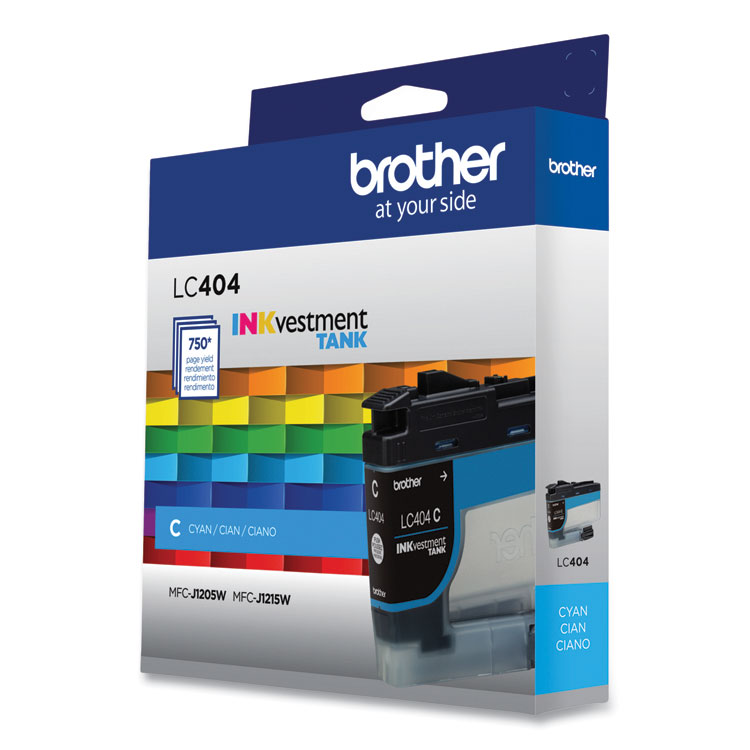 LC404CS INKvestment Ink, 750 Page-Yield, Cyan (BRTLC404CS)