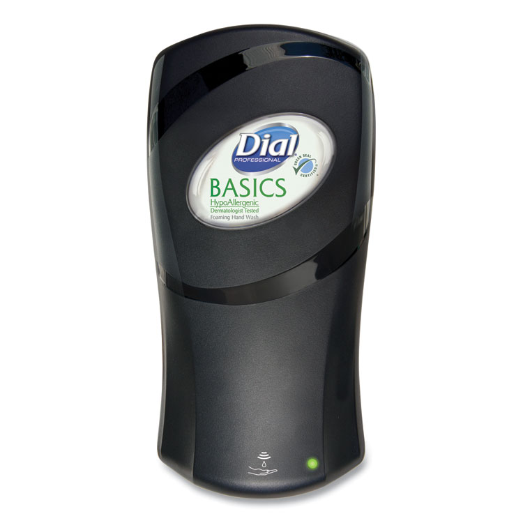 Dial FIT Universal Touch Free Dispenser, 1 L, 4 x 5.4 x 11.2, Slate, 3/Carton (DIA16626)