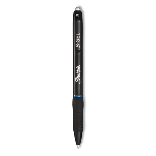 Sharpie S-Gel High-Performance Gel Pen, Retractable, Bold 1 mm, Blue Ink, Black Barrel, 36/Pack (SAN2096127)