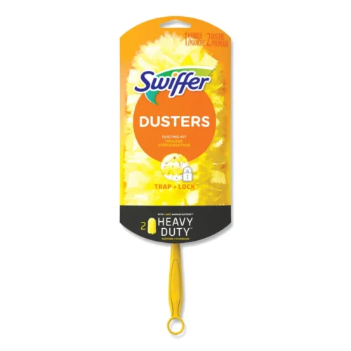 Swiffer Heavy Duty Dusters Starter Kit, 6" Handle with Two Disposable Dusters (PGC08109KT)