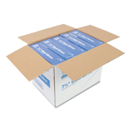 Royal Wood Coffee Stirrers, 7.5" Long, 500/Box, 10 Boxes/Carton (RPPR825CT)