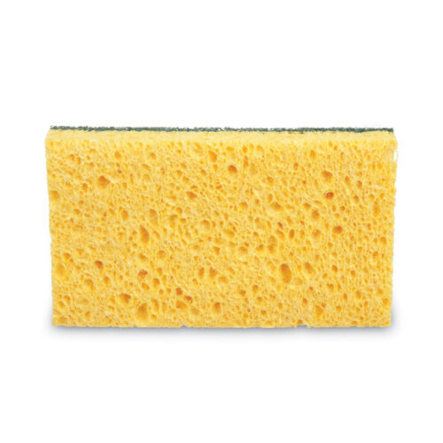 3M Niagara Medium Duty Scrubbing Sponge 74N, 3.6 x 6, 1" Thick, Yellow/Green, 20/Carton (MMM19428)