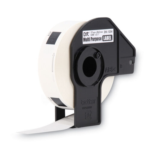 Die-Cut Multipurpose Labels, 0.66" x 2.1", White, 400 Labels/Roll (BRTDK1204)