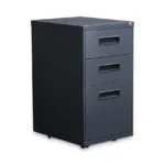 Alera File Pedestal, Left or Right, 3-Drawers: Box/Box/File, Legal/Letter, Charcoal, 14.96" x 19.29" x 27.75" (ALEPABBFCH)