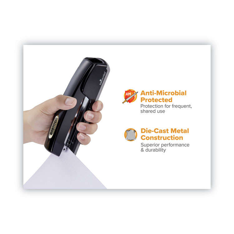 Bostitch Professional Antimicrobial Executive Stapler, 20-Sheet Capacity, Black (BOSB5000BLK)