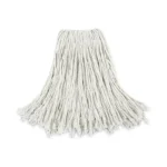 Boardwalk Cut-End Wet Mop Head, Cotton, No. 24, White 12/Carton (BWK2024CCT)