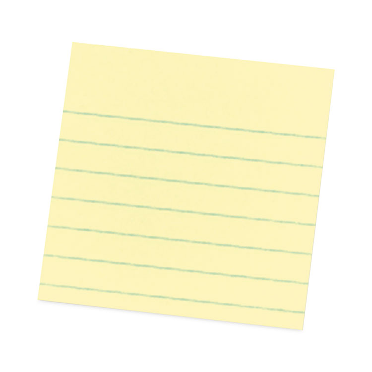 MMM67512SSCP - Post-it Notes Super Sticky Pads in Canary Yellow, Cabinet Pack, Note Ruled, 4" x 4", 90 Sheets/Pad, 12 Pads/Pack (MMM67512SSCP) - Image 2