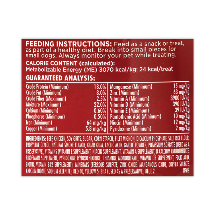 Milk-Bone Soft and Chewy Beef Dog Treats, 2 lb, 5 oz Tub (GRR22000664)