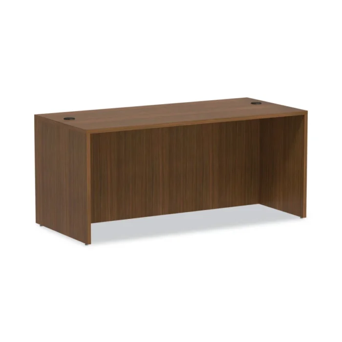 Alera Valencia Series Straight Front Desk Shell, 65" x 29.5" x 29.63", Modern Walnut (ALEVA216630WA)