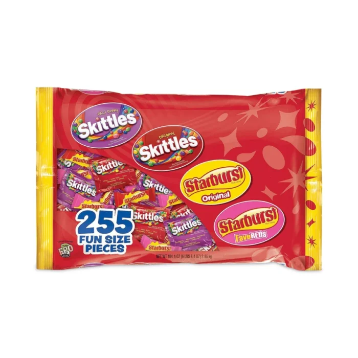 Skittles Skittles and Starburst Fun Size Variety Pack, 6 lb 8.4 oz Bag (GRR22000768)