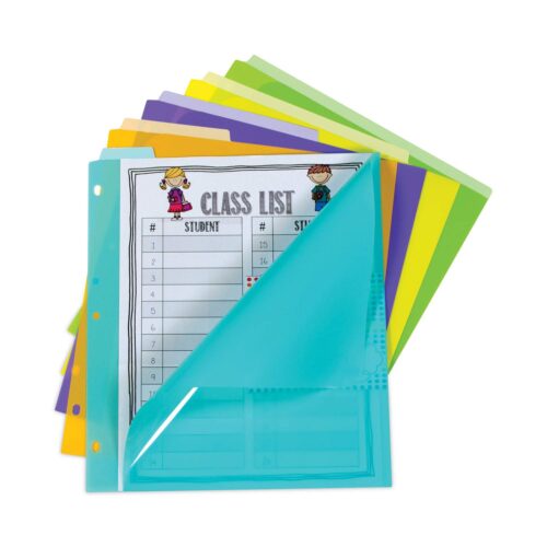 C-Line Index Dividers with Vertical Tab, 5-Tab, 11.5 x 10, Assorted, 1 Set (CLI07150)