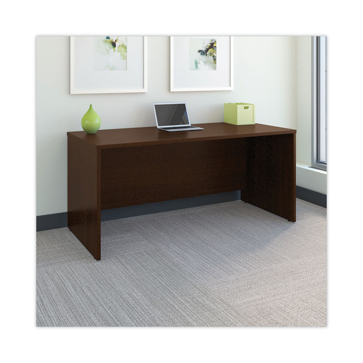 Bush Series C Collection Desk Shell, 66" x 29.38" x 29.88", Hansen Cherry/Graphite Gray (BSHWC12942A)
