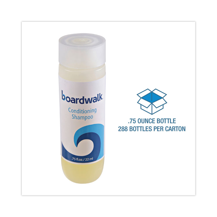 Boardwalk Conditioning Shampoo, Floral Scent, 0.75 oz, 288/Carton (BWKSHAMBOT)