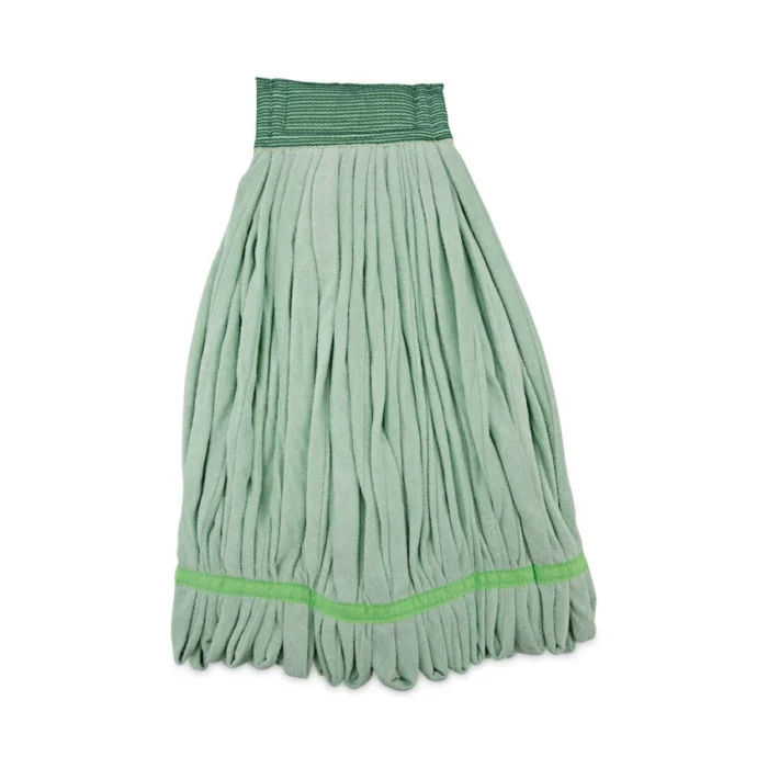 Boardwalk Microfiber Looped-End Wet Mop Head, Large, Green, 12/Carton (BWKMWTLGCT)