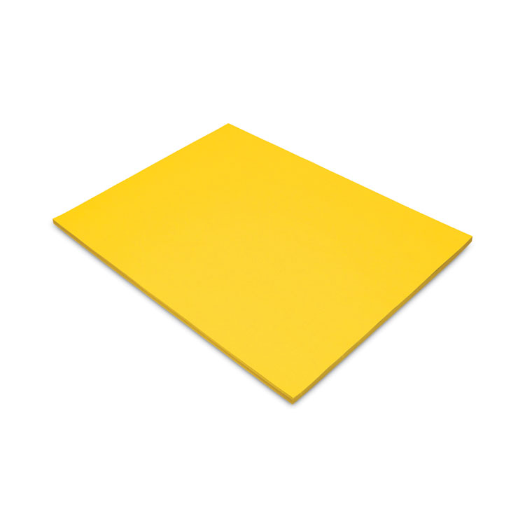 Pacon Tru-Ray Construction Paper, 76 lb Text Weight, 18 x 24, Yellow, 50/Pack (PAC103068)