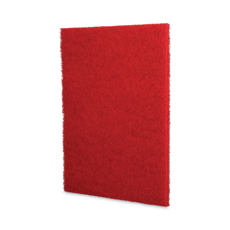 Boardwalk Buffing Floor Pads, 20 x 14, Red, 10/Carton (BWK402014RED)