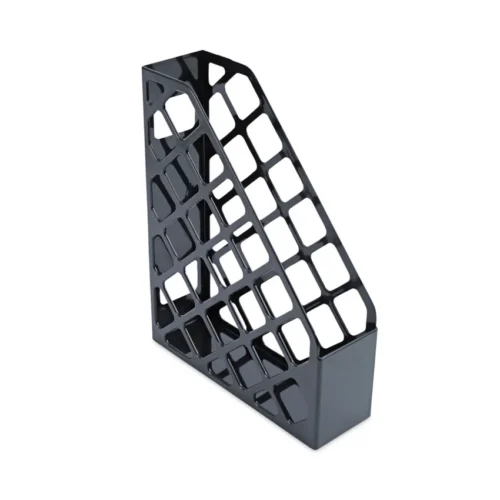 Universal Recycled Plastic Magazine File, 3 x 10 x 11.88, Black (UNV08118)